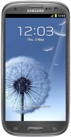 Смартфон Samsung Galaxy S3 GT-I9300 16Gb Titanium grey - Комсомольск-на-Амуре